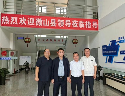 山东微山县委书记一行考察我参股公司